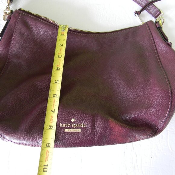 Kate Spade Purple Pebble Leather HOBO SHOULDER BAG - Picture 5 of 9